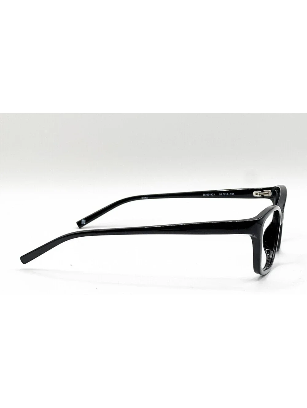 Muse 35-001421 Black Rectangle Authentic Eyeglass Frames 51-16-135